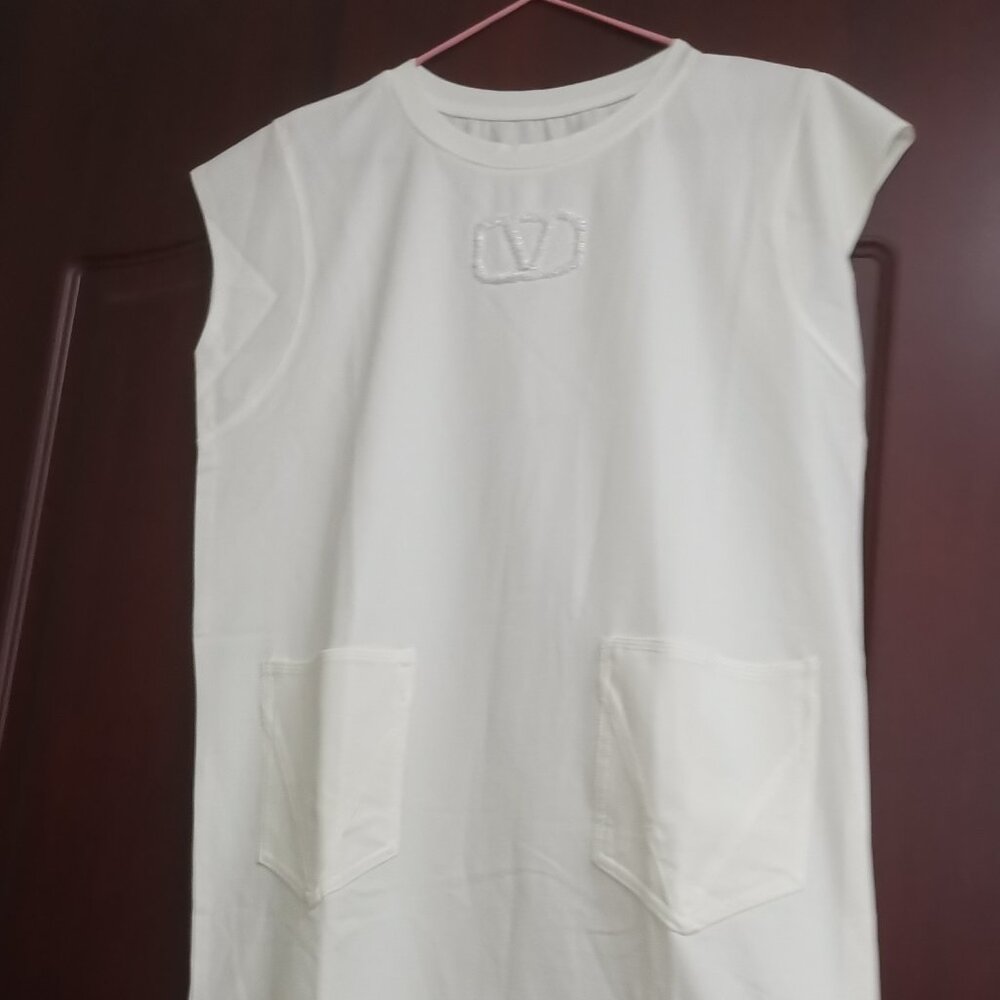 ASHLEY WILLIAMS Women's White Short Sleeve Dress